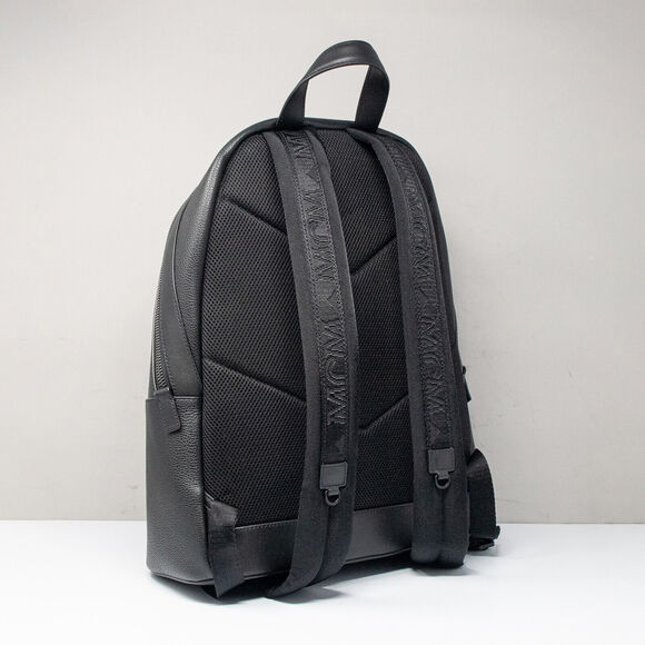 MCM Stark Black Leather Medium Backpack (MMKCAVE01BK001) - Picture 7 of 13